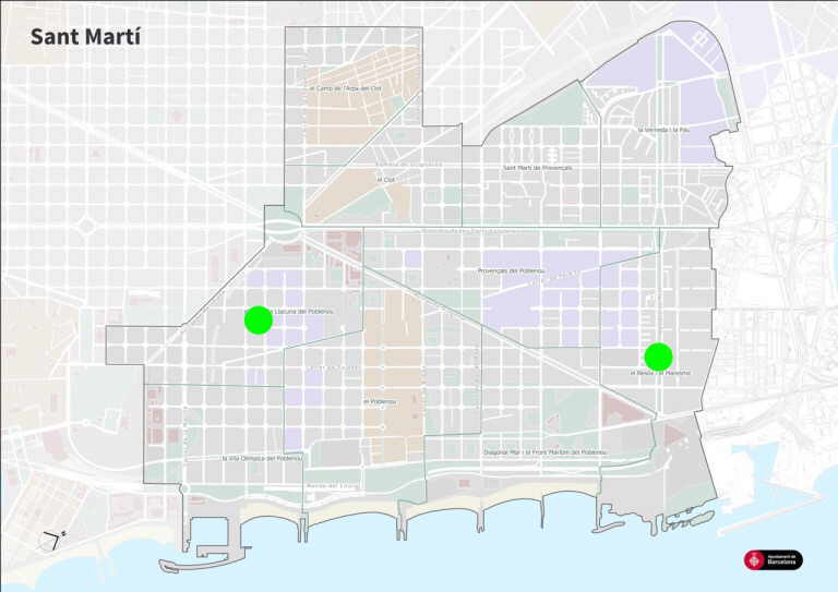 Barcelona i la xarxa Xavecs, districte Sant Martí